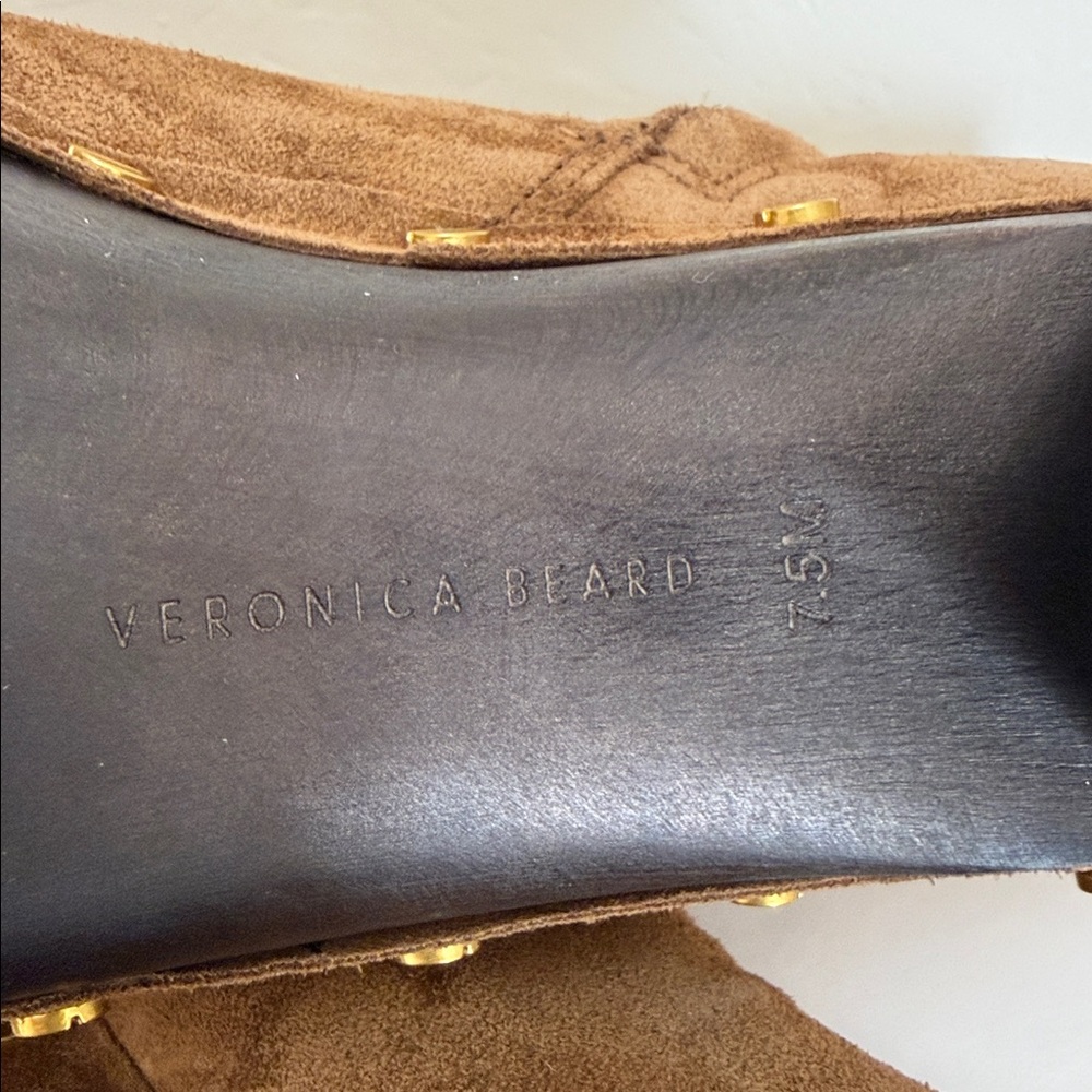 Veronica Beard New In Box Gavi Hazelwood suede boots. 3-1/2” heel 1 “ platform - Picture 4 of 9